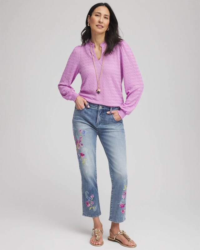 Smocked Long-Sleeved Tee - image 2